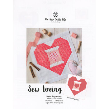 Sew Loving Pattern - February Block - 2023 Year of Spools, Image