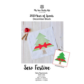 Sew Festive Pattern - December Block - 2023 Year of Spools, Image