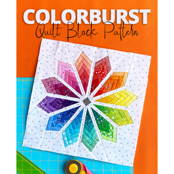 Colorburst Quilt Block Pattern, Image