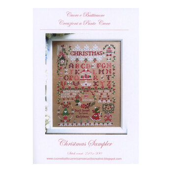 Christmas Sampler Cross Stitch Pattern, Image