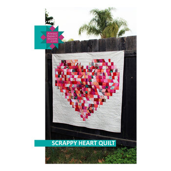 Scrappy Heart Quilt Pattern, Image