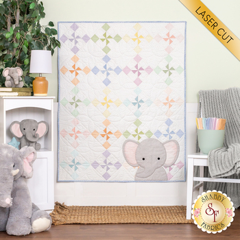  Ellie's Pinwheels Quilt Kit - Little Lambies , Image