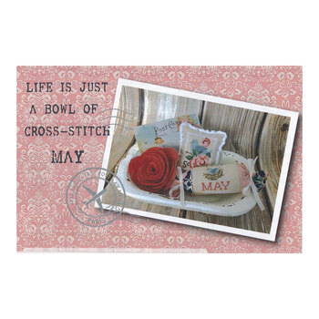 Life is Just a Bowl of Cross Stitch May Pattern, Image