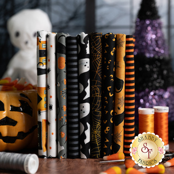 Haunted House  9 FQ Set by Timeless Treasures Fabrics, Image