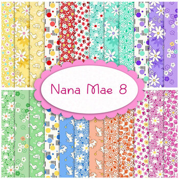 Nana Mae 8  24 FQ Set by Henry Glass Fabrics, Image