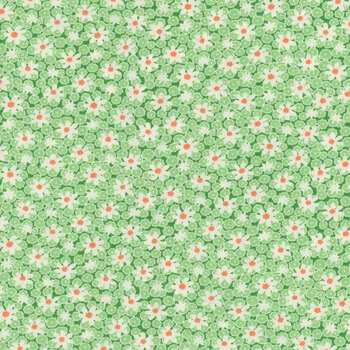 Nana Mae 8 1489-66 Green by Henry Glass Fabrics, Image