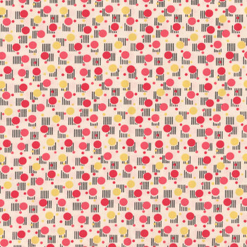 Nana Mae 8 1490-08 Crm/Red by Henry Glass Fabrics, Image