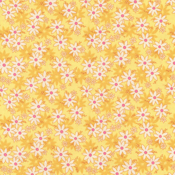 Nana Mae 8 1493-44 Yellow by Henry Glass Fabrics, Image