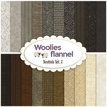 Woolies Flannel  20 FQ Set - Neutrals Vol. 2 by Bonnie Sullivan for Maywood Studio, Image