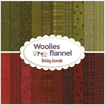 Woolies Flannel  20 FQ Set - Holiday Warmth by Bonnie Sullivan for Maywood Studio, Image