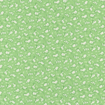 Nana Mae 8 1494-66 Green by Henry Glass Fabrics, Image