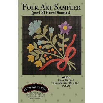 Folk Art Sampler Pattern - Part 2 - Floral Bouquet, Image