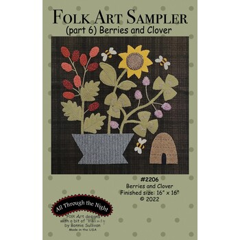 Folk Art Sampler Pattern - Part 6 - Berries and Clover, Image