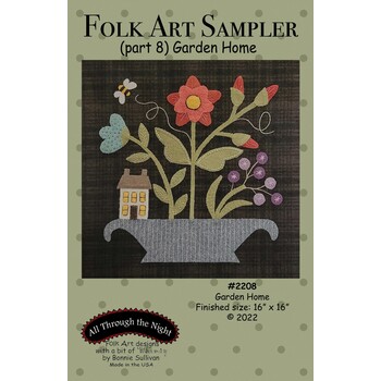 Folk Art Sampler Pattern - Part 8 - Garden Home, Image