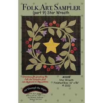 Folk Art Sampler Pattern - Part 9 - Star Wreath, Image