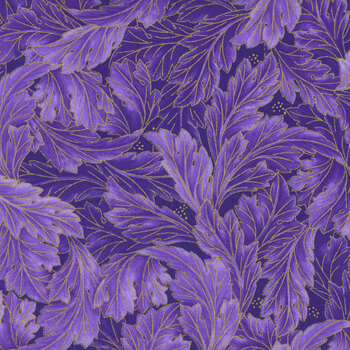 Luminous FLORA-CM2988-PURPLE by Chong-A Hwang for Timeless Treasures Fabrics, Image