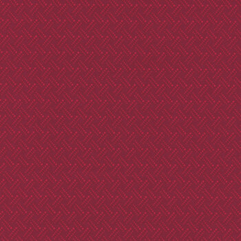 Documentaries 1449219B Herringbone Claret by Kanvas Studio for Benartex, Image