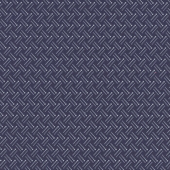 Documentaries 1449258B Herringbone Navy by Kanvas Studio for Benartex, Image