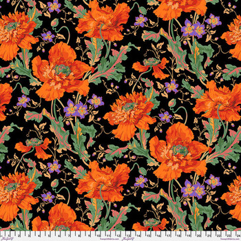 Kaffe Fassett Collective Classics Plus PWPJ127.ORANGE Papaver - Orange by FreeSpirit Fabrics, Image