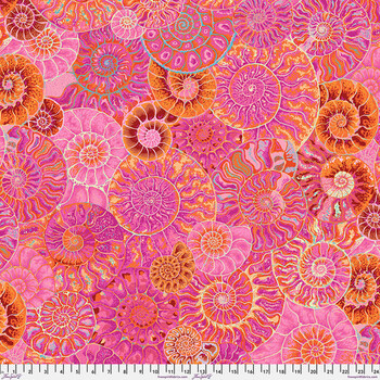 Kaffe Fassett Collective Classics Plus PWPJ128.PINK Ammonites - Pink by FreeSpirit Fabrics, Image