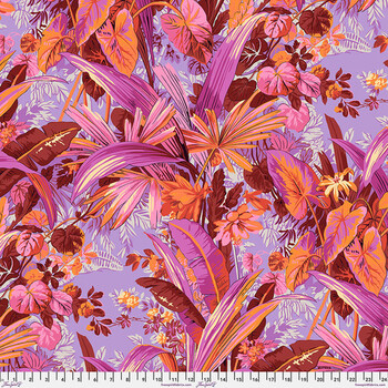 Kaffe Fassett Collective Classics Plus PWPJ126.RED Jungle - Red by FreeSpirit Fabrics, Image