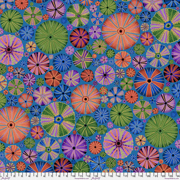 Kaffe Fassett Collective Classics Plus PWPJ125.DARK Urchins - Dark by FreeSpirit Fabrics, Image