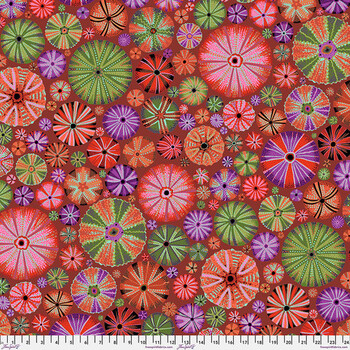 Kaffe Fassett Collective Classics Plus PWPJ125.RED Urchins - Red by FreeSpirit Fabrics, Image