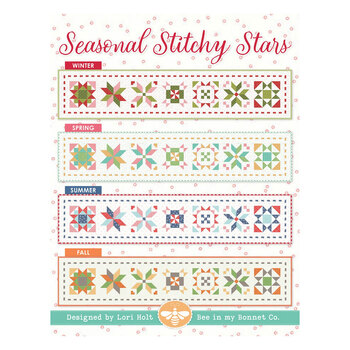 Seasonal Stitchy Stars Table Runner Pattern, Image