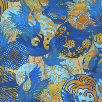 Oriental Gardens 3OG-2 by Jason Yenter for In The Beginning Fabrics, Image