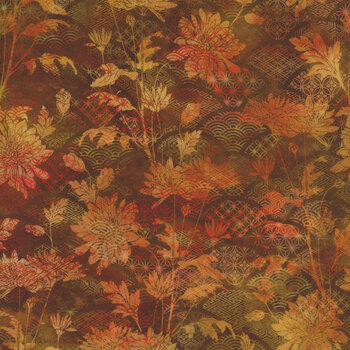 Oriental Gardens 4OG-1 by Jason Yenter for In The Beginning Fabrics, Image