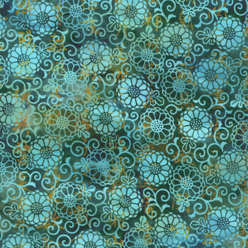 Oriental Gardens 7OG-2 by Jason Yenter for In The Beginning Fabrics, Image