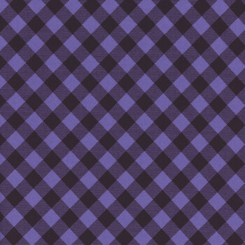 Priscilla's Pretty Plaids 9300-59 Purple and Black Buffalo Check by Henry Glass Fabrics, Image