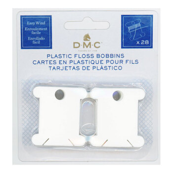 DMC Plastic Floss Bobbins - 28ct, Image