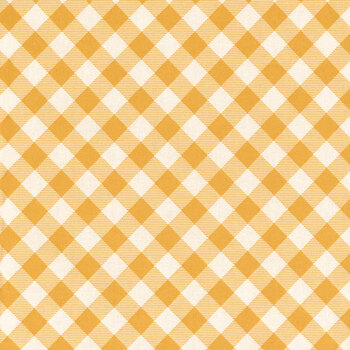 Priscilla's Pretty Plaids 9300-33 Gold and White Buffalo Check by Henry Glass Fabrics, Image