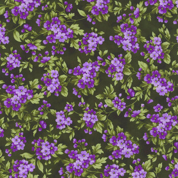 Georgina 22128-224 Evergreen by Flowerhouse for Robert Kaufman Fabrics, Image