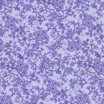 Georgina 22129-23 Lavender by Flowerhouse for Robert Kaufman Fabrics, Image