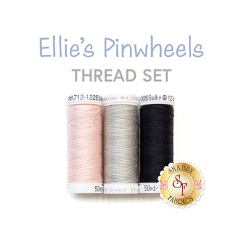  Ellie's Pinwheels Quilt - Little Lambies - 3pc Thread Set, Image