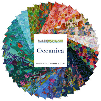 Oceanica  Charm Squares by Robert Kaufman Fabrics, Image