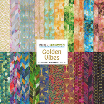 Golden Vibes  Ten Squares by Lara Skinner for Robert Kaufman Fabrics, Image