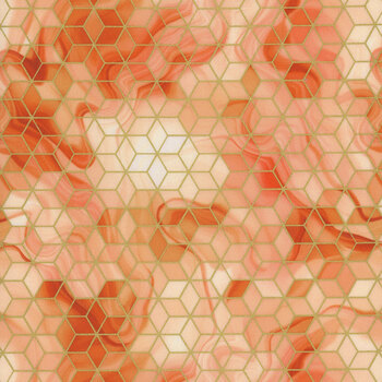 Golden Vibes 22740-144 Peach by Lara Skinner for Robert Kaufman Fabrics