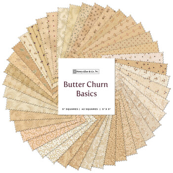 Butter Churn Basics  5x5 Squares by Kim Diehl for Henry Glass Fabrics, Image