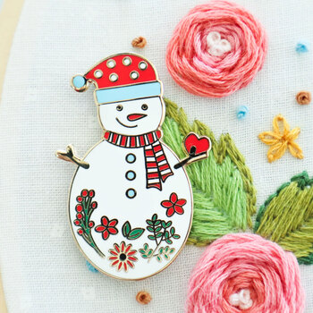 Snowman Magnetic Needle Minder, Image