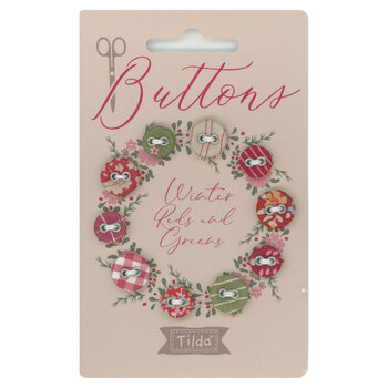 Creating Memories  10pc Button Pack - Winter by Tilda, Image