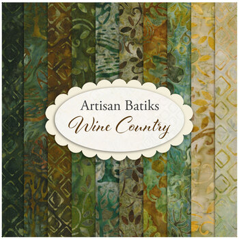 Wine Country - Artisan Batiks  10 FQ Set - Earth by Robert Kaufman Fabrics, Image