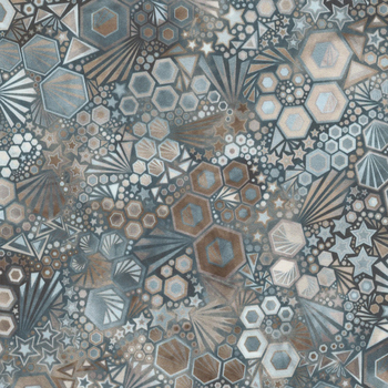 Phantasma 22693-423 Metal by Robert Kaufman Fabrics, Image