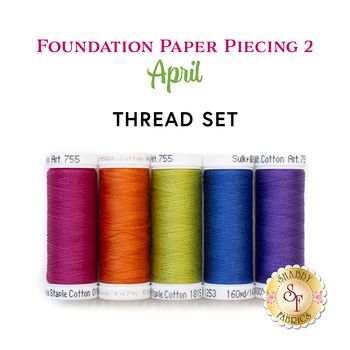  Foundation Paper Piecing Series 2 - April - 5pc Thread Set, Image