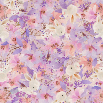 Deer Wilds 22716-23 Lavender by Sanja Rescek for Robert Kaufman Fabrics, Image