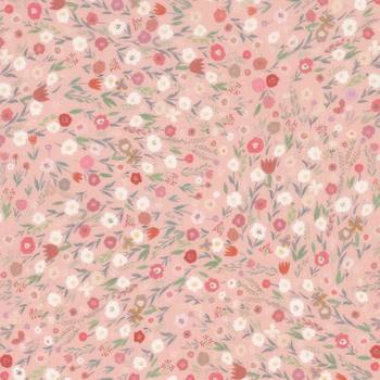 Deer Wilds 22719-97 Rose by Sanja Rescek for Robert Kaufman Fabrics, Image