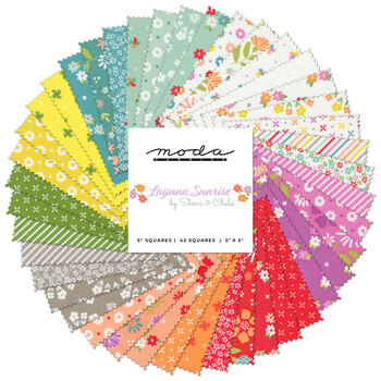 Laguna Sunrise  Charm Pack by Sherri & Chelsi for Moda Fabrics, Image