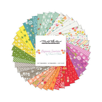 Laguna Sunrise  Mini Charm Pack by Sherri & Chelsi for Moda Fabrics, Image